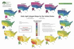Daily Light Integral (DLI) maps